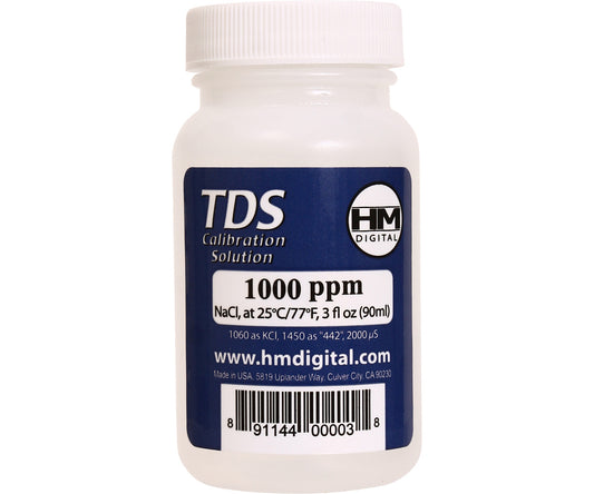 HM Digital 1000 ppm TDS Calibration Solution 3 oz
