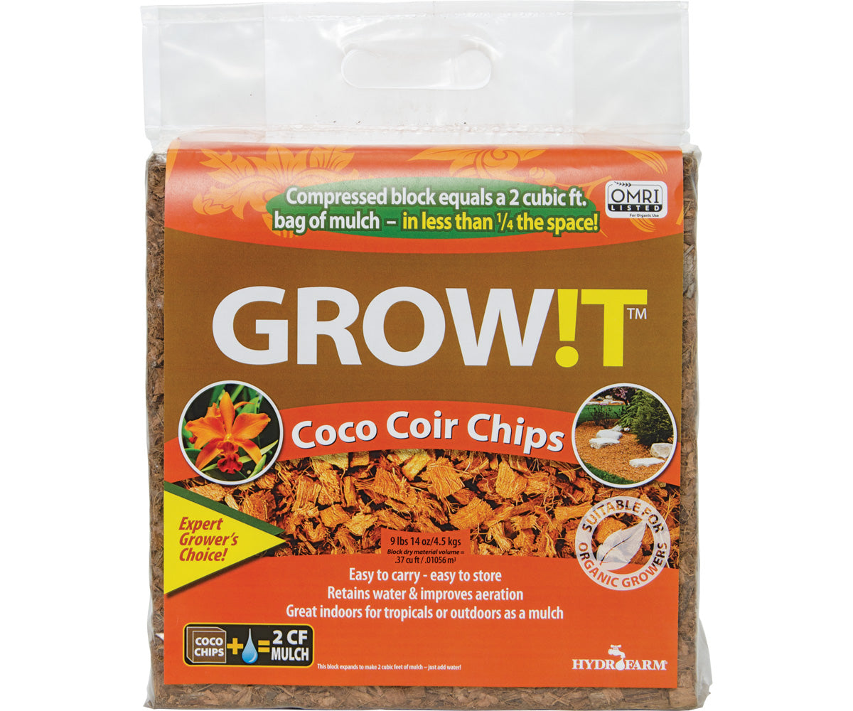 GROW!T Organic Coco Coir Planting Chips Block