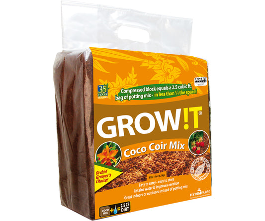 GROW!T Organic Coco Coir Mix Block