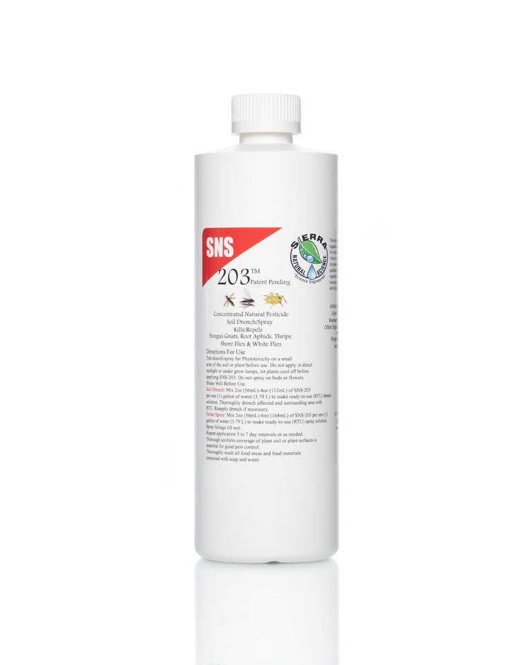 SNS 203 Conc. Pesticide Soil Drench/Foliar Spray