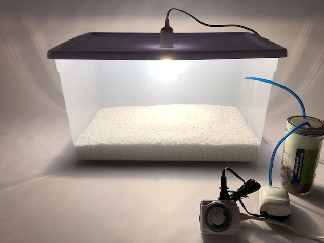 Grower's Select Mushroom LED Tub Setup